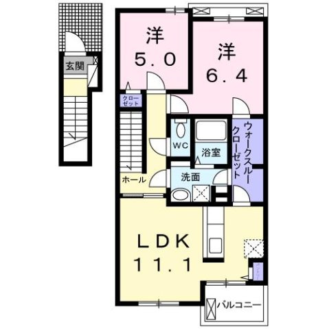 Ｓｈａｒｍ　Ｈａｗｋｓ　Ａの間取り