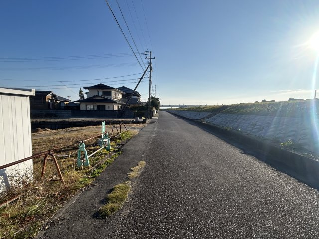 阿南市那賀川町中島土地の前面道路含む現地写真