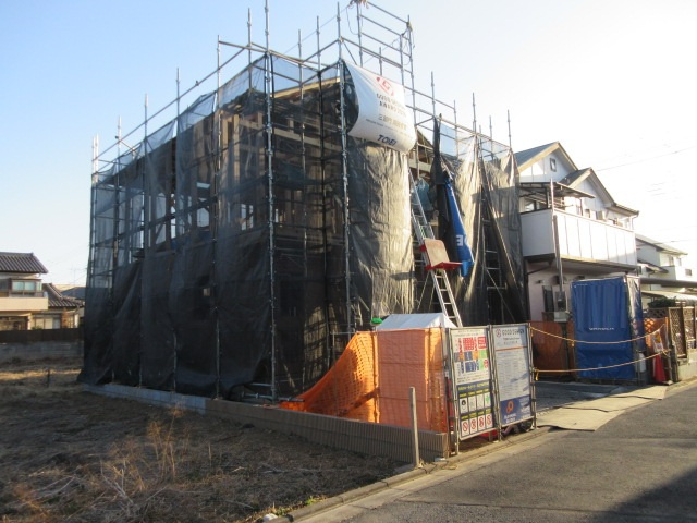 【仲介手数料無料】新築戸建　東松山市幸町13-13（全1棟）の前面道路含む現地写真