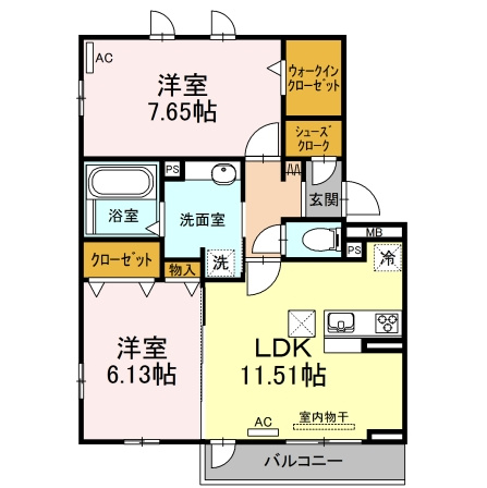 Ｄ－Ｃａｓｔｌｅの間取り