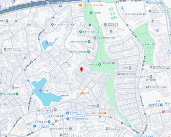 豊中市東豊中町　第1期　新築一戸建ての地図