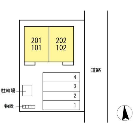 グランディフローラの区画図