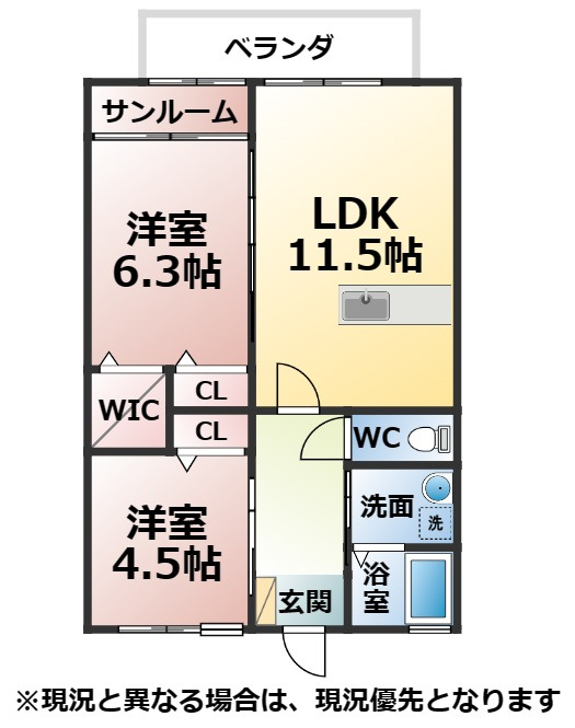 レトア歴木Bの間取り
