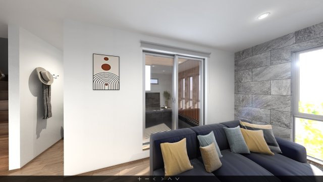 練馬区小竹町2丁目 全2棟 B号棟の完成予想図|リビング+水回り+バルコニーを配した生活しやすい間取りです
大きな掃き出し窓からバルコニーに動線がつながります
イラストは図面を基に起こしたもので実際のものとは多少異なる場合がございます