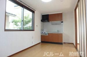 柏崎市北半田１丁目のアパートのキッチン