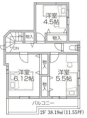 【仲介手数料無料】所沢東狭山ケ丘１１期全２棟Ｂ号棟　所沢新築なら西武ハウジングの間取り