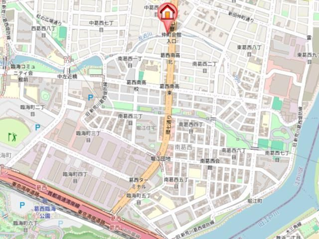 アミューズＶの地図