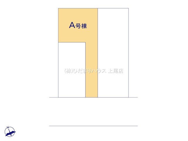 見沼区東大宮6丁目68　新築戸建　ハートフルAの区画図