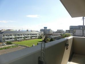 ラマージュⅢのバルコニー