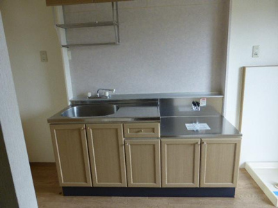 【キッチン】 | ひまわりハイツ | 吊戸棚付き