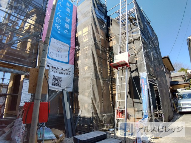 新築/立川市砂川町１丁目　第２４全１棟の外観パース|外観の立面図です。
