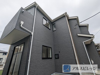 新築/立川市砂川町１丁目　第２４全１棟の外観|前面道路含む現地写真です