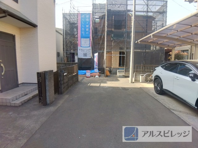 新築/立川市砂川町１丁目　第２４全１棟の前面道路含む現地写真|前面道路含む現地写真です