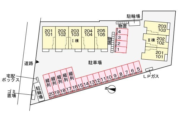 エクセレント・ヴェル　Ⅱの区画図