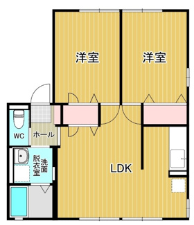 【間取り】 | サントレージュ | 2LDKです！