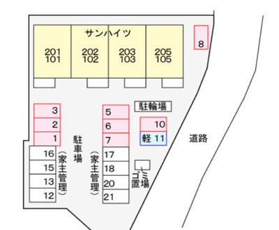 【区画図】 | サンハイツ