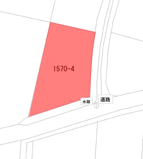 千曲市屋代　売土地の土地図