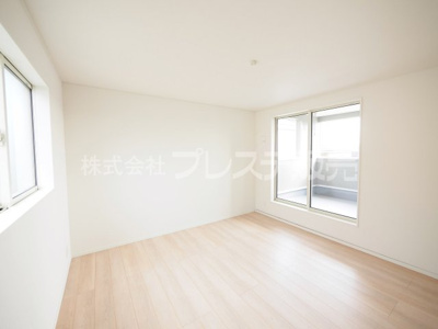 【洋室】 | 奈良市押熊町の新築一戸建 全２区画 | 現地写真（１号地２階洋室）