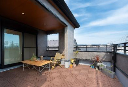 【バルコニー】 | 東大阪市長瀬町2丁目 | 広い「インナーバルコニー＋ルーフバルコニー」です☆