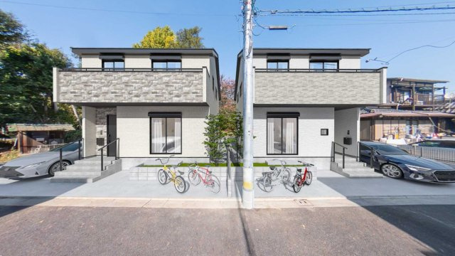 練馬区大泉町1丁目　土地30坪超　ZEH水準住宅　全2棟の完成予想図