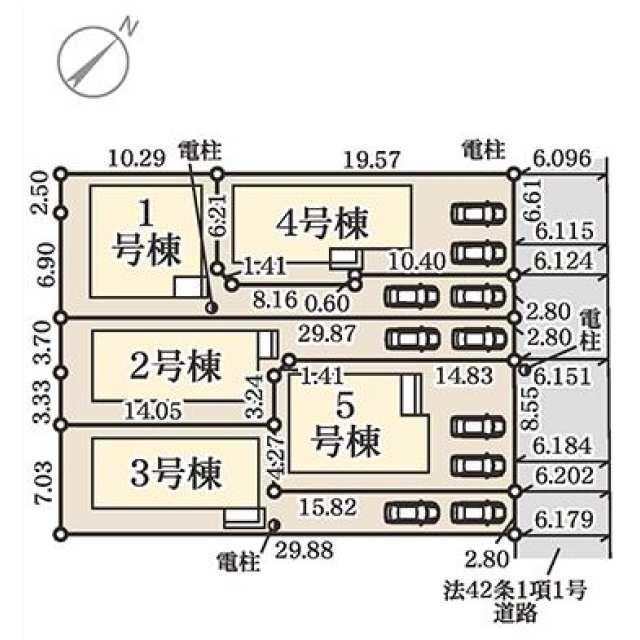 東区若宮4丁目第三の区画図| 
