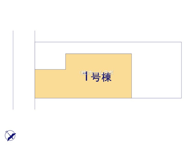 【新築】鶴ヶ島市藤金新築分譲住宅 １号棟の区画図