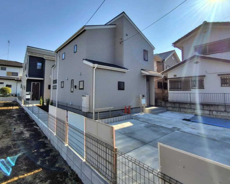 【新築】鶴ヶ島市藤金新築分譲住宅 １号棟の外観|税制優遇の長期優良住宅♪
住宅性能評価W取得の安心の家！