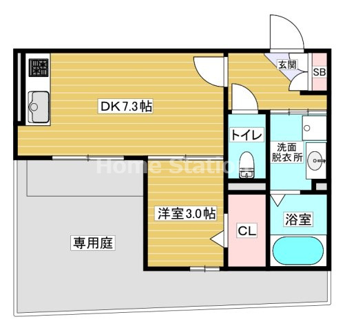 【間取り】 | アムール姫島