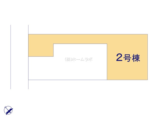 【新築】鶴ヶ島市藤金新築分譲住宅 2号棟の区画図