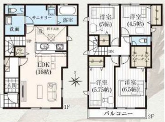 【間取り】 | 国立市泉３丁目　２号棟　仲介手数料無料！