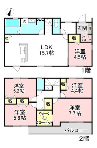 【間取り】 | 各務原市鵜沼朝日町2丁目