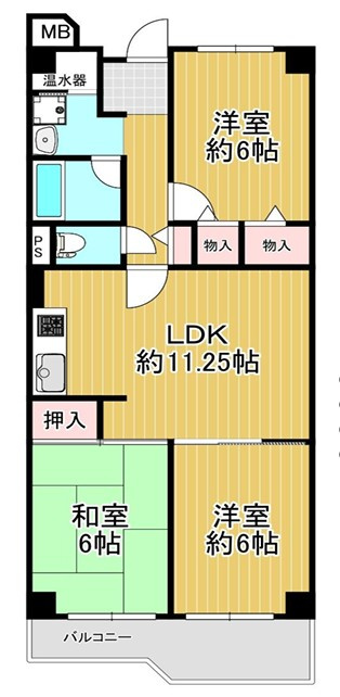 守口ハイライフA棟の間取り|間取り図はいかがですか？ご希望を叶える間取りですか？リビングの広さは？水回りの位置は？カウンターキッチン？など色々な情報が集約されています。弊社ではリフォームなどのご相談も承っております。