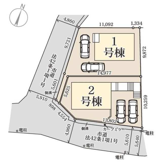 南区大平寺の区画図| 