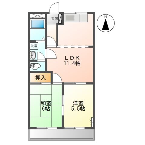 グランドパレス長泉Ａの間取り