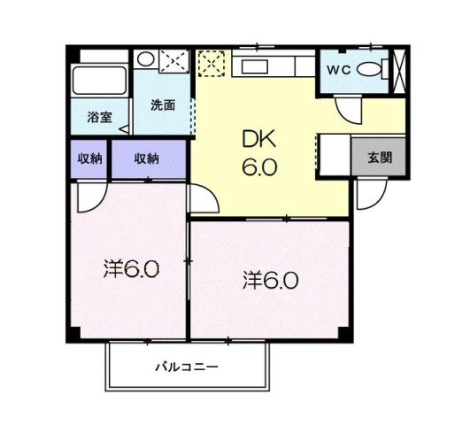 シティハイツ蘭の間取り