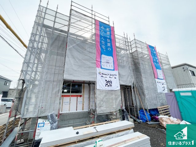 近江八幡市土田町　第4期　新築一戸建ての外観|現在建築中！落ち着いた街並みで新生活を始めることが出来そう！周辺の物件も併せてご紹介させて頂きます！