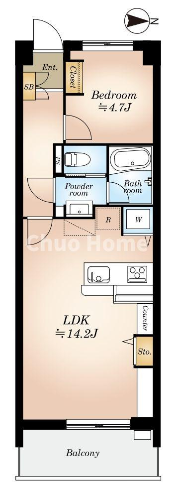 お花茶屋ローヤルコーポの間取り|新規フルリノベーション。安心のアフターサービス保証付きですのでご購入後も安心して暮らせます。