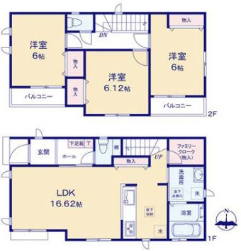 茅ケ崎市柳島１丁目　全3棟　の間取り