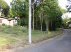 伊豆市　伊豆平パールタウンの前面道路含む現地写真