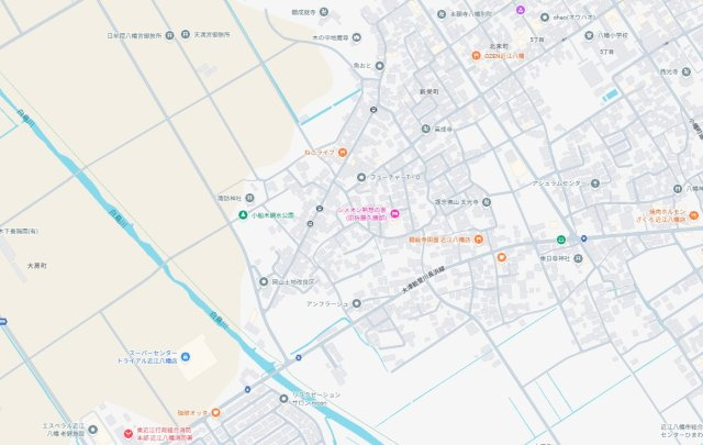 近江八幡市土田町　第4期　新築一戸建ての地図