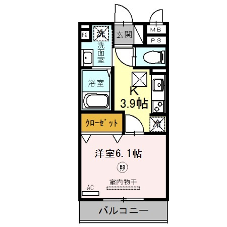 カーサ・フェリーチェ平田の間取り