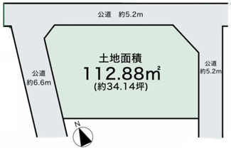 【土地図】 | 川越市小仙波町2丁目　建築条件なし売地　西武新宿線『本川越駅』徒歩20分　【第一小学区】