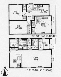 【区画図】 | 綾瀬市蓼川3丁目  9号棟 3期 | 9号棟　東側約4.5ｍ開発道路（持分あり）　駐車並列2台（車種によります）　敷地面積33.9坪　※協定地あり（0.50㎡・敷地面積に含む）