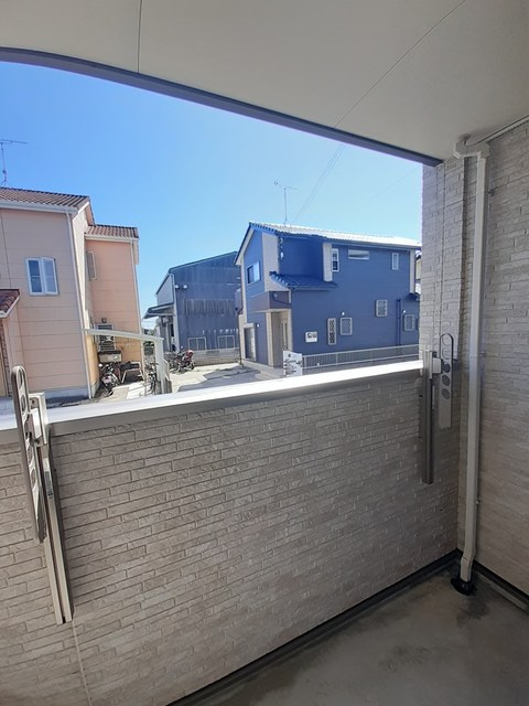 リバーサイド魚住のバルコニー