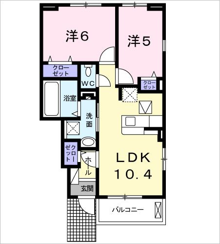 リバーサイド魚住の間取り