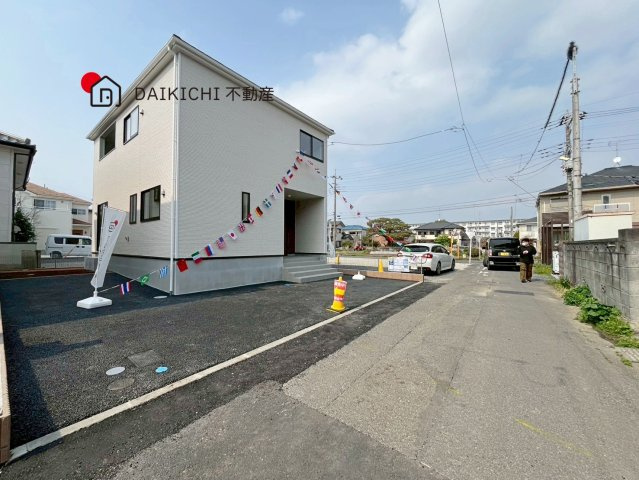 【前面道路含む現地写真】 | 鴻巣市箕田第9　CRADLE GARDEN　新築戸建　全2棟　1号棟