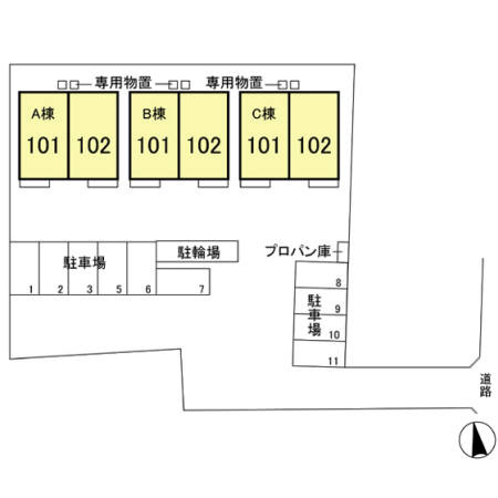 ベルコートの区画図
