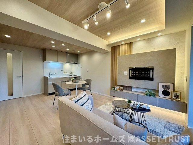 虎ノ門ガーデンの居間・リビング