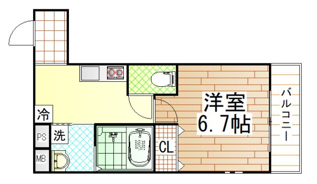 フジパレス弥刀駅北Ⅱ番館の間取り
