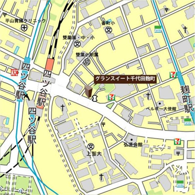 【地図】 | グランスイート千代田麹町